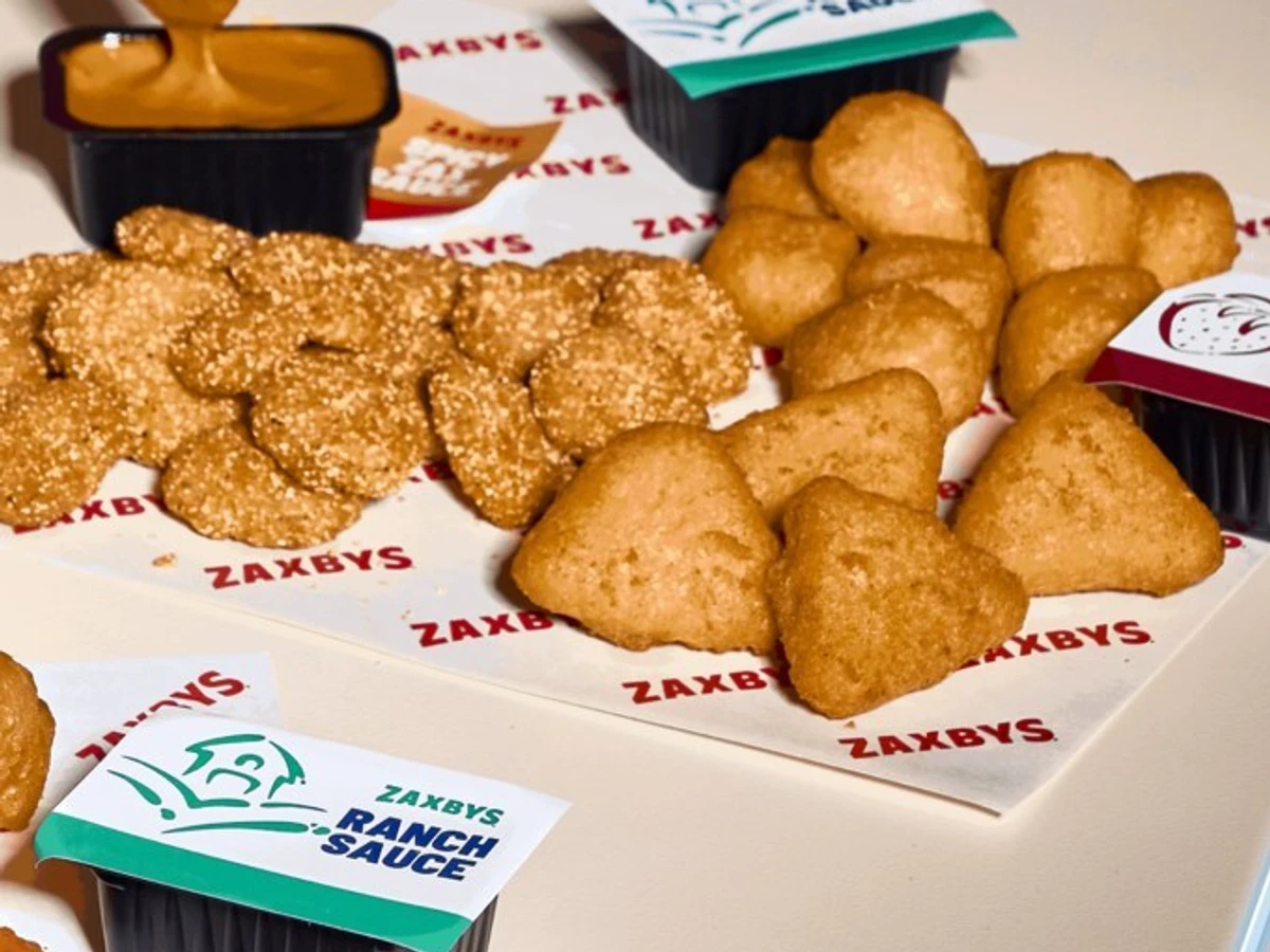 Fried Cheesecake Bites with Strawberry Sauce from Zaxby's